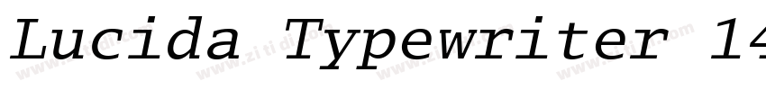 Lucida Typewriter 14字体转换